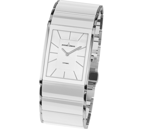 Jacques Lemans Dublin 1-1940B Damen Uhr Edelstahl Ceramic  5Bar